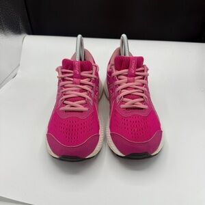 ASICS Pink Gel Contend 8 Lace Up Running Athletic Sneakers